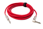 Audio Kabel 450 cm 6.35 mm Klinke Stecker zu Stecker Winkel AUX Rot | System-S