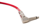 Audio Kabel 450 cm 6.35 mm Klinke Stecker zu Stecker Winkel AUX Rot | System-S