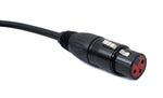 Audio Kabel 100 cm XLR 3 polig Buchse zu Buchse in Schwarz | System-S