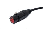 Audio Kabel 100 cm XLR 3 polig Buchse zu Buchse in Schwarz | System-S
