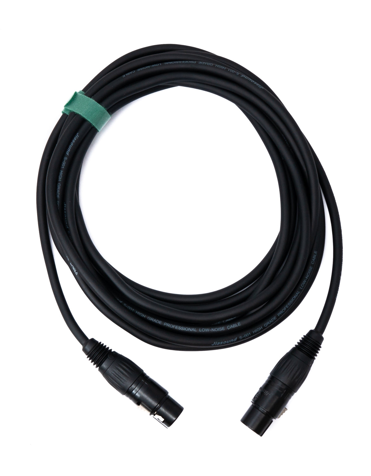 Audio Kabel 5 m XLR 3 polig Buchse zu Buchse in Schwarz | System-S