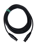 Audio Kabel 5 m XLR 3 polig Buchse zu Buchse in Schwarz | System-S