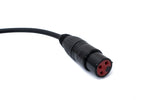 Audio Kabel 5 m XLR 3 polig Buchse zu Buchse in Schwarz | System-S