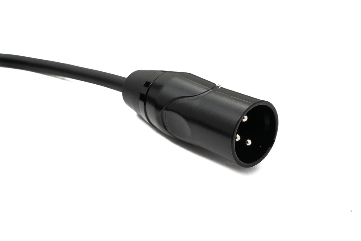 Audio Kabel 2 m XLR 3 Pin Stecker zu Buchse in Schwarz | System-S