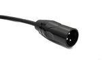 Audio Kabel 2 m XLR 3 Pin Stecker zu Buchse in Schwarz | System-S