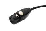 Audio Kabel 2 m XLR 3 Pin Stecker zu Buchse in Schwarz | System-S