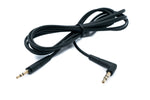 Audio Klinke Kabel 150 cm 3,5 mm TRS Stecker zu Stecker Winkel AUX Schwarz | System-S