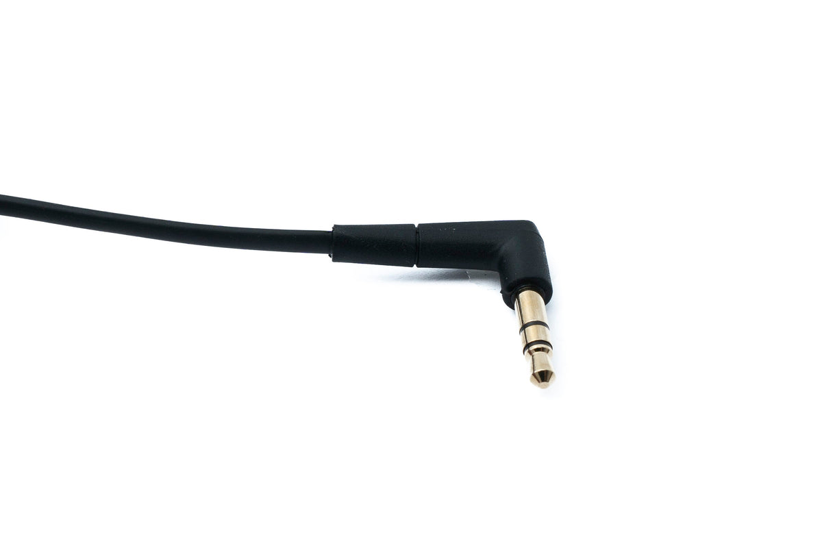 Audio Klinke Kabel 150 cm 3,5 mm TRS Stecker zu Stecker Winkel AUX Schwarz | System-S