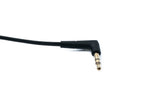 Audio Klinke Kabel 150 cm 3,5 mm TRS Stecker zu Stecker Winkel AUX Schwarz | System-S