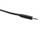 Audio Klinke Kabel 150 cm 3,5 mm TRS Stecker zu Stecker Winkel AUX Schwarz | System-S