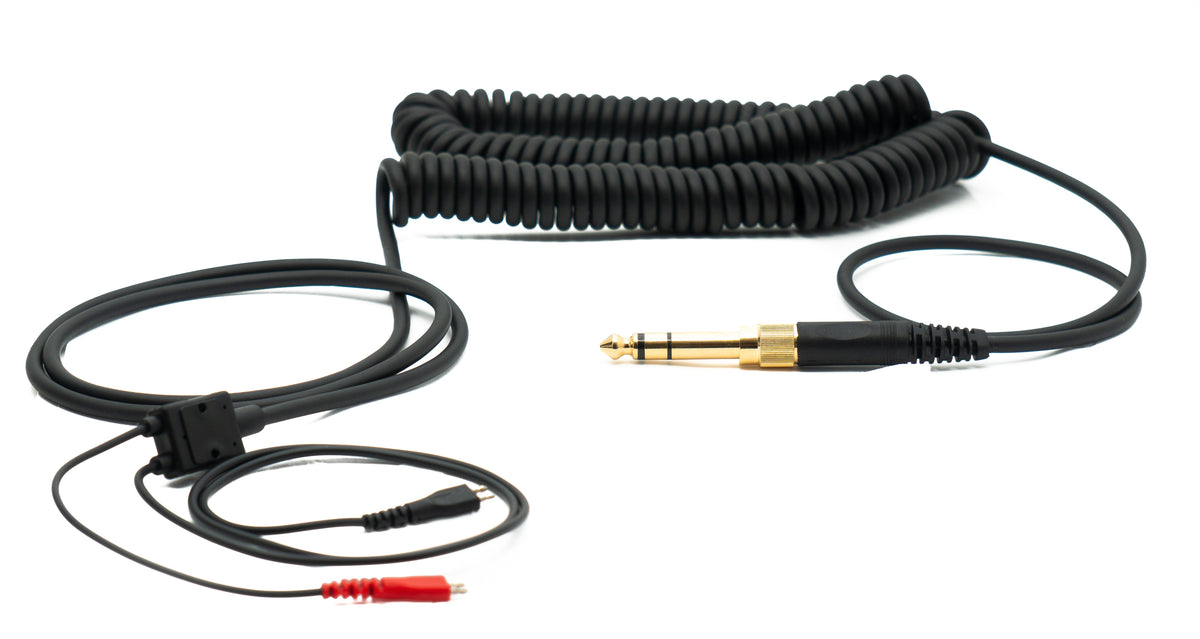 Ersatz Kabel 5 m AUX Klinke 6,35mm Stecker für Sennheiser HD 660S 650 600 580 Kopfhörer Spirale | System-S