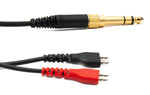 Ersatz Kabel 5 m AUX Klinke 6,35mm Stecker für Sennheiser HD 660S 650 600 580 Kopfhörer Spirale | System-S