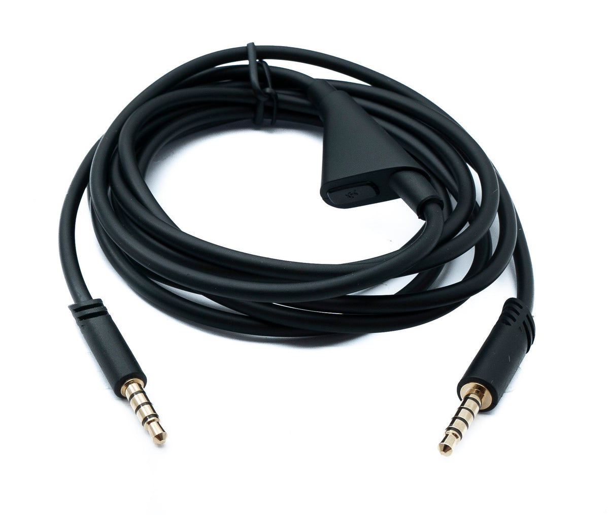 Audio Ersatz Kabel 2m AUX 3,5mm Klinke mit Lautstärkeregler für Logitech G Astro A50 A40 A30 A20 A10 G233 | System-S