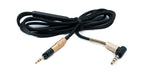 Audio Ersatz Kabel 150 cm AUX Klinke geflochten Lautstärkeregler Knickschutz für Sennheiser Kopfhörer HD598 HD5XX | System-S