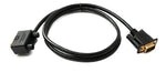 D Sub15 Kabel 100 cm HD VGA 15 Pin Stecker zu Stecker DB15 Winkel Left Angled | System-S