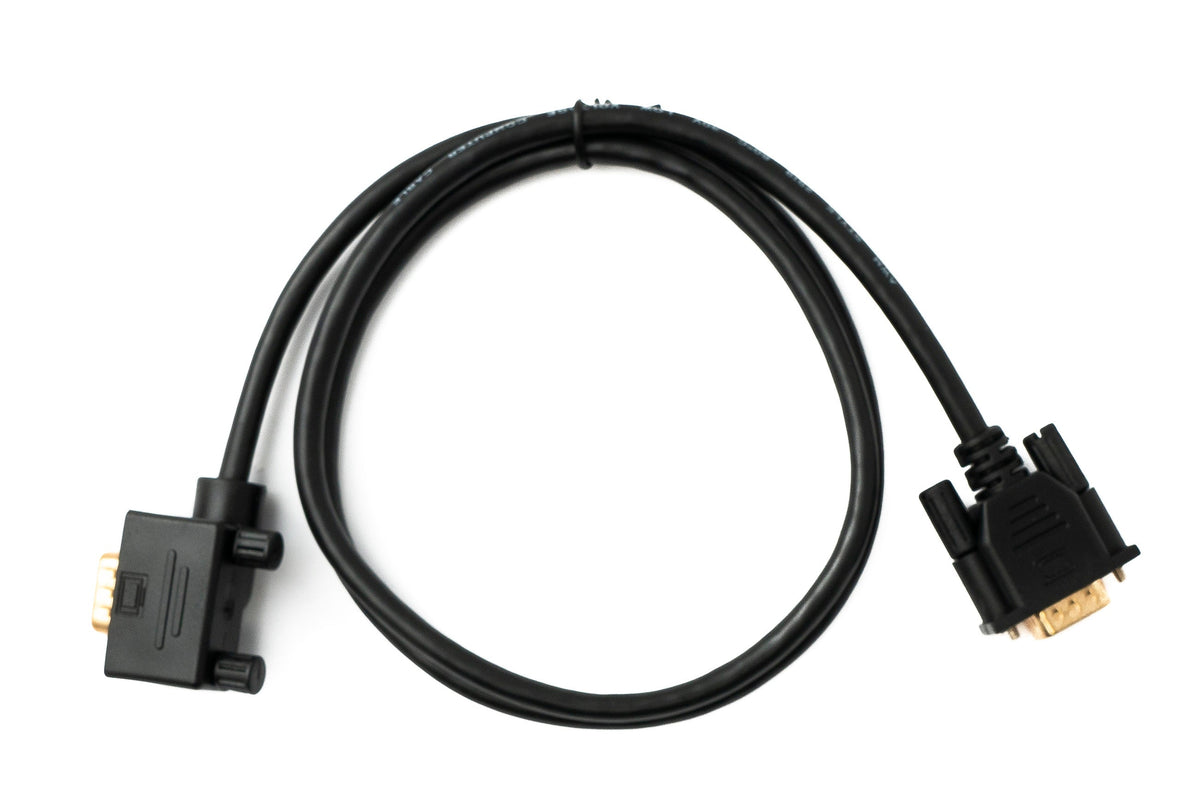 D Sub15 Kabel 100 cm HD VGA 15 Pin Stecker zu Stecker DB15 Winkel Left Angled | System-S