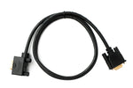 D Sub15 Kabel 100 cm HD VGA 15 Pin Stecker zu Stecker DB15 Winkel Left Angled | System-S