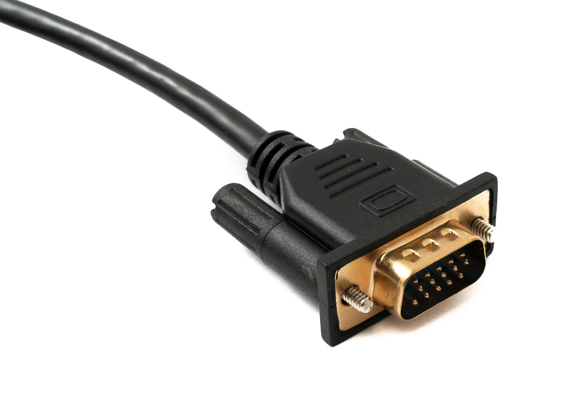 D Sub15 Kabel 100 cm HD VGA 15 Pin Stecker zu Stecker DB15 Winkel Left Angled | System-S