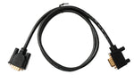 D Sub15 Kabel 100 cm HD VGA 15 Pin Stecker zu Stecker DB15 Winkel Right Angled | System-S