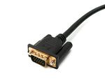 D Sub15 Kabel 100 cm HD VGA 15 Pin Stecker zu Stecker DB15 Winkel Right Angled | System-S