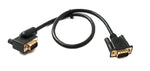 D Sub15 Kabel 50 cm HD VGA 15 Pin Stecker zu Stecker DB15 Winkel Right Angled | System-S