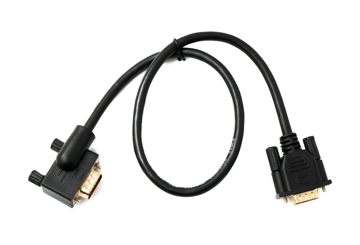 D Sub15 Kabel 50 cm HD VGA 15 Pin Stecker zu Stecker DB15 Winkel Right Angled | System-S