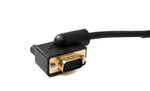 D Sub15 Kabel 50 cm HD VGA 15 Pin Stecker zu Stecker DB15 Winkel Right Angled | System-S