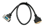 D Sub15 Kabel 50 cm HD VGA 15 Pin Stecker zu Buchse DB15 Winkel Down Angled | System-S