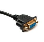 D Sub15 Kabel 50 cm HD VGA 15 Pin Stecker zu Buchse DB15 Winkel Up Angled | System-S