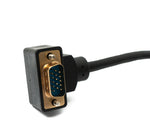 D Sub15 Kabel 50 cm HD VGA 15 Pin Stecker zu Buchse DB15 Winkel Up Angled | System-S