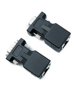 Ethernet VGA over IP Konverter VGA Stecker & Buchse zu LAN RJ45 Buchse 20m Reichweite | System-S