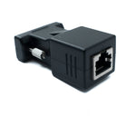 Ethernet VGA over IP Konverter VGA Stecker & Buchse zu LAN RJ45 Buchse 20m Reichweite | System-S