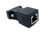 Ethernet VGA over IP Konverter VGA Stecker & Buchse zu LAN RJ45 Buchse 20m Reichweite | System-S