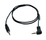 Audio Klinke Kabel 100 cm 3,5 mm TRS Stecker zu Stecker Winkel AUX Schwarz | System-S
