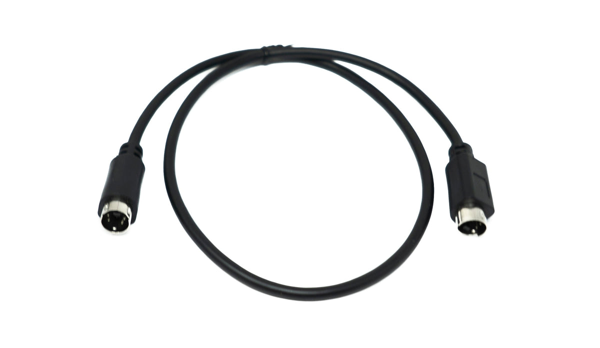 S-Video Kabel 50 cm Din 4 Pin Stecker zu Stecker in Schwarz | System-S