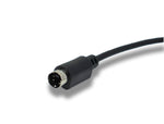 S-Video Kabel 50 cm Din 4 Pin Stecker zu Stecker in Schwarz | System-S
