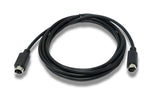 S-Video Kabel 1,8 m – Mini-DIN 4-polig Stecker auf Stecker – Schwarz | System-S