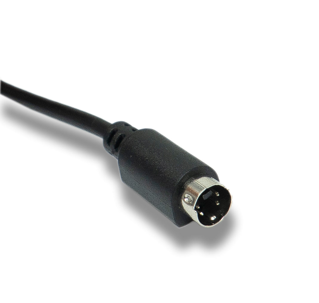 S-Video Kabel 1,8 m – Mini-DIN 4-polig Stecker auf Stecker – Schwarz | System-S