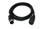 S-Video Kabel 150 cm Din 3 Pin Stecker zu Buchse in Schwarz | System-S