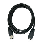 S-Video Kabel 150 cm Din 3 Pin Stecker zu Buchse in Schwarz | System-S