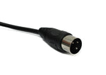 S-Video Kabel 150 cm Din 3 Pin Stecker zu Buchse in Schwarz | System-S