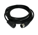 S-Video Kabel 3 m Din 3 Pin Stecker zu Buchse in Schwarz | System-S