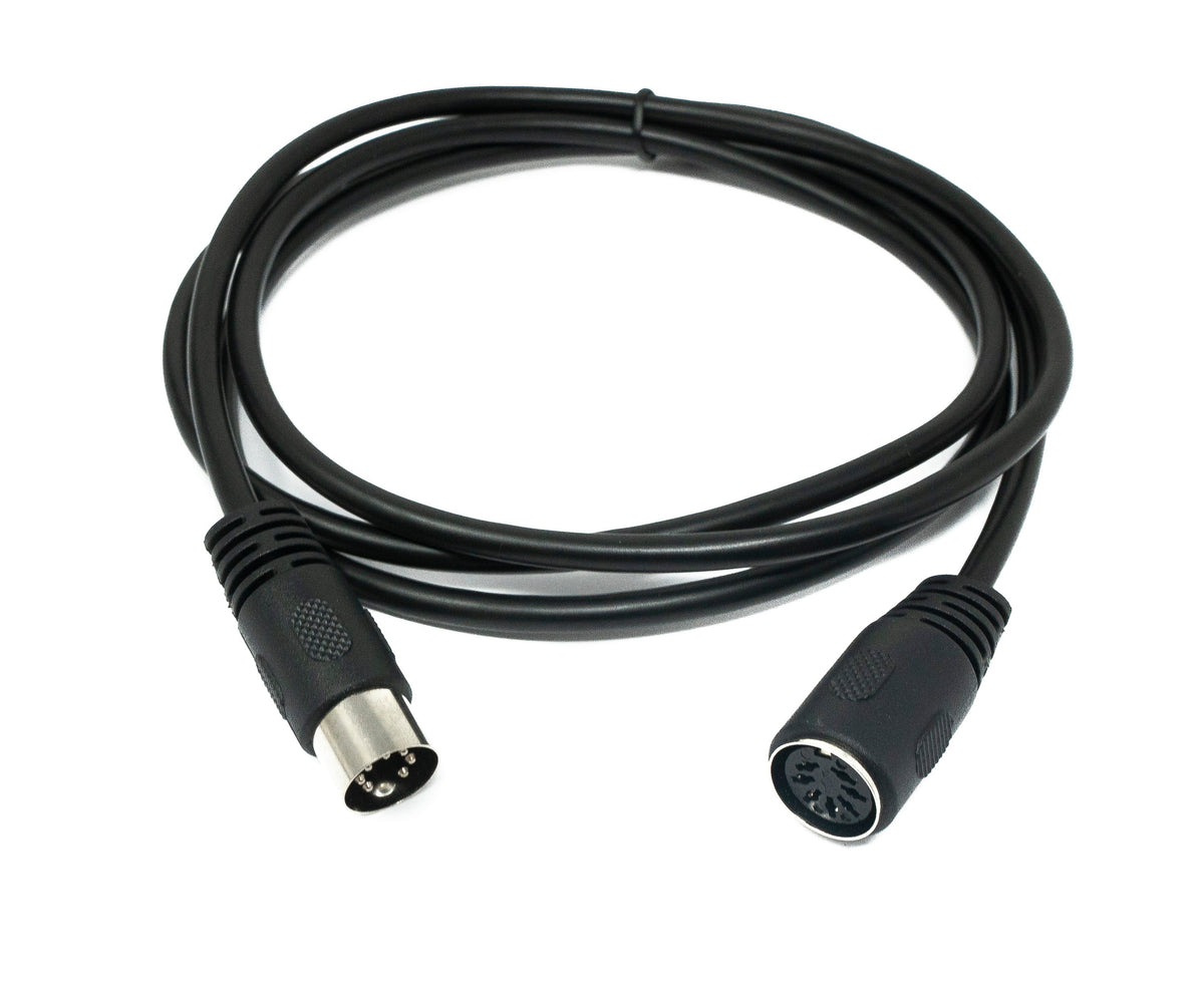 S-Video Kabel 150 cm Din 7 Pin Stecker zu Buchse in Schwarz | System-S
