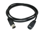 S-Video Kabel 150 cm Din 7 Pin Stecker zu Buchse in Schwarz | System-S