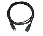 S-Video Kabel 150 cm Din 7 Pin Stecker zu Buchse in Schwarz | System-S