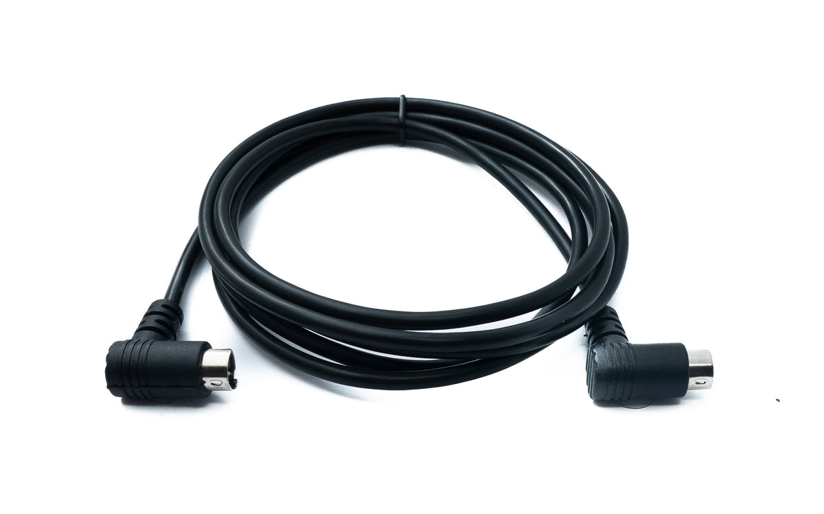 S-Video Kabel 50 cm Din 4 Pin Stecker zu Stecker Dual Winkel | System-S