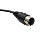 S-Video Kabel 100 cm Din 3 Pin Stecker zu Stecker Schwarz | System-S