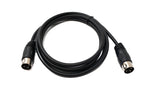 S-Video Kabel 150 cm Din 3 Pin Stecker zu Stecker Schwarz | System-S