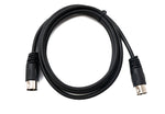 S-Video Kabel 150 cm Din 3 Pin Stecker zu Stecker Schwarz | System-S