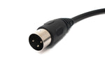 S-Video Kabel 150 cm Din 3 Pin Stecker zu Stecker Schwarz | System-S